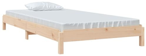 vidaXL Stapelbett 75x190 cm Massivholz Kiefer