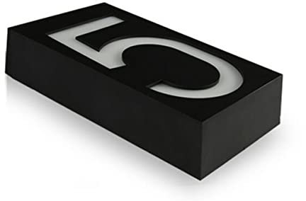 HEMOTON Wohnkultur 6 solar sicherheitsleuchte solar gartenbeleuchtung solarlampen f�r au�en Solar-Türschild Solares digitales Licht Haushalt Sonnenlicht Wandlampe schmücken Hausnummer