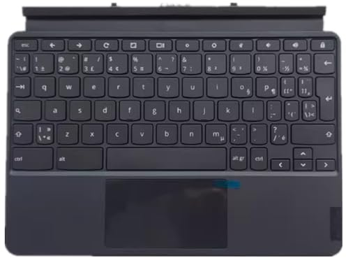 fqparts Laptop Tastatur für for Lenovo Ideapad Duet Chromebook CT-X636F Schwarz CF Layouts