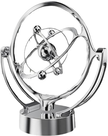 Perpetuum - Jouet de bureau mobile - Jouet de bureau cinétique - Appareil de mouvement perpétuel sur le thème de la Terre - Décoration d'orbite céleste - Gadget physique scientifique
