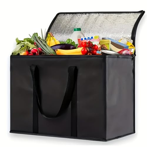 Kühltasche Faltbar, 35L Groß, Thermotasche Dauerhaft, Picknick- und Lunchtasche für Lebensmitteltransport, Camping, BBQ und Reisen im Auto