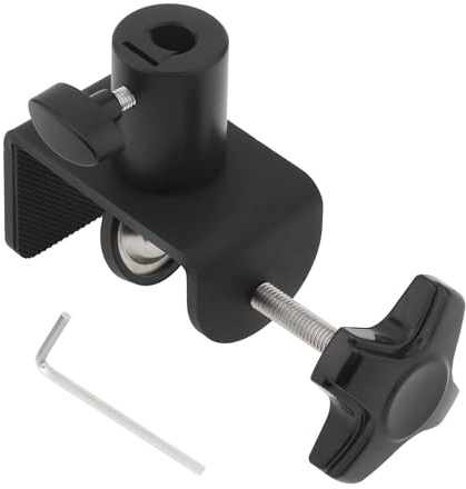 OriGlam Abrazadera de montaje de mesa de metal resistente, repuesto de abrazadera C para mesa de escritorio, accesorio de montaje de soporte de base de abrazadera en C para soporte de micrófono, brazo