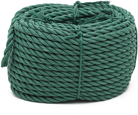 Corde en polypropylène Ø 7 mm, Longueur 25 m, Teinte Verte, Flandria 20022