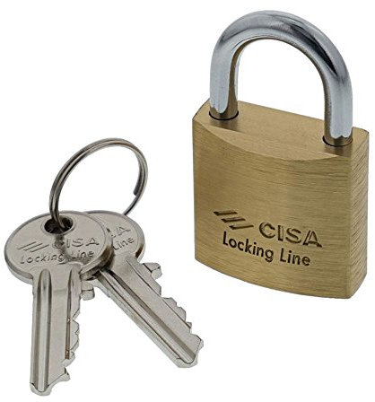 CISA 121010400, Lucchetto Bici Locking Line, Ottone, 40 mm