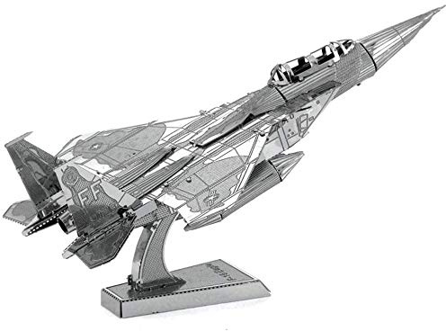 Metal Earth – Puzzle 3D Avion de chasse F-15 Eagle - Maquette 3D en Métal –Kit de Modèlisme 8,72 x 5,94 x 3,17 cm – 5061082