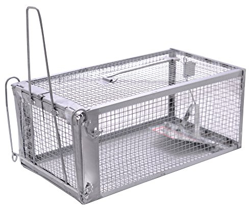 MATATA Piège à Souris, Piège à Rat, Professionnel Live Fer Animal Cage Piège pour Attraper Les Souris, rongeurs