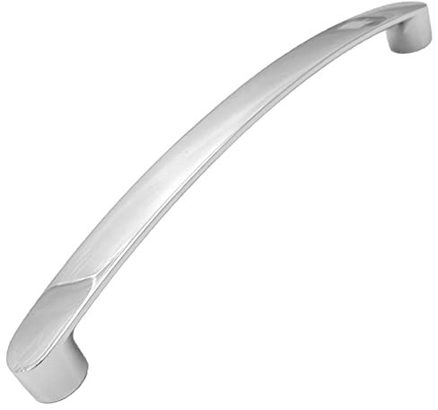 Decoranddecor Merle - Bow Kitchen Cabinet Handles | Cabinet Door Handles - Cupboard Door Pulls - 96mm Hole Centre, Polished Chrome