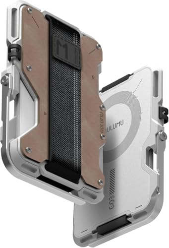 Aulumu G03 MagSafe Wallet Veganem Leder Magnetischer Wallet Ständer Slim für Magsafe Geldbörse für Apple iPhone 17/16/15/14/13/12 Serie mit RFID Schutz, Stand/Griff, Flaschenöffner, Echtes Leder