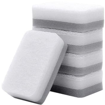 FROVOL 10PCS Gray Double-sided Cleaning Sponge Household Cleaning Supplies Pad Dropshipping Cloth Scrub Scouring Restaurant scouring sponge category Pads microfibre artifact Multi pad, sponge scrunge