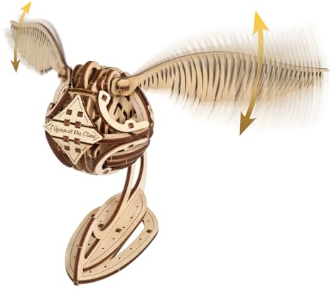 UGEARS Boccino d'Oro Harry Potter - Puzzle 3D in Legno per Adulti e Adolescenti da Costruire - Kit di Modelli 3D