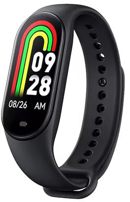 Reloj Band Smart M8 8 frecuencia cardíaca oxigenación estrés impermeable IP67 sueño carga magnética (negro)