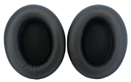Cuscinetti auricolari per Sony WH-1000XM3 cuffie, Cuscinetti Cuffie per Sony WH1000XM3, Morbida Pelle Proteica (Nero)