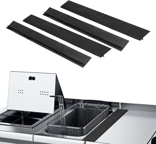 PATIKIL 4 Pcs Cache-Fentes en Silicone pour Cuisinière 25 Pouce Noir | Cache-Fentes de Cuisinière, Bandes d'Étanchéité, Résistantes à la Chaleur pour Fours et Comptoirs