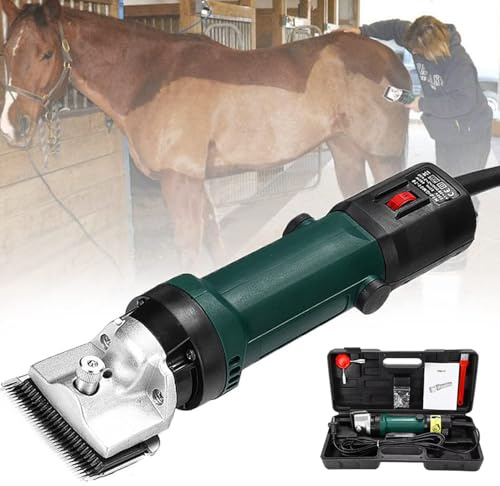 Häst/får Professionell Hästtrimmer, 690 W Elektrisk Hästtrimmer, 6 Hastigheter Justerbar, Högeffektiva Husdjursklippare, Snabbklippning Idealisk För Täta Pälsar, Kraftfulla Klippmaskiner För