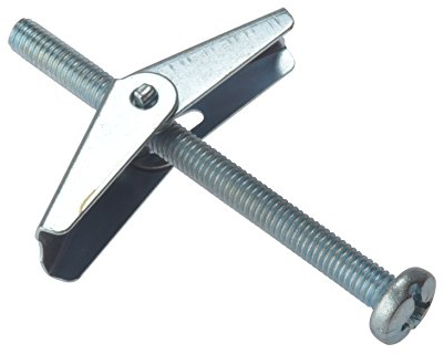 Forgefix TOG350M Lot de 10 systèmes de fixation pour plaque de plâtre M5 x 75 mm