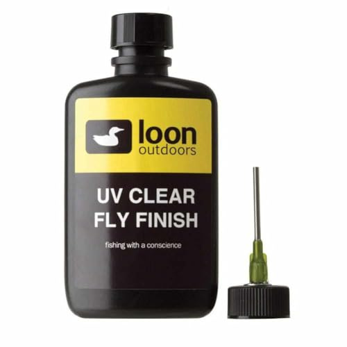 Loon Outdoors - UV - durchsichtiges Finish - Fliegenbinden - Angeln - Köpfe und Körper, F0098, farblos, Thick 1/(2 Oz)