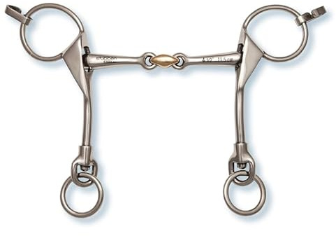 Stübben 2498 Island Kandare HERNING - 10,5 cm - 12 mm - Sweet Copper Mittelstück