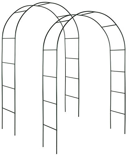 TecTake 800526 Arco para Enredaderas | Arco de Rosas | Rose Arco | - Varias cantidades- (2 Piezas | No. 402660)