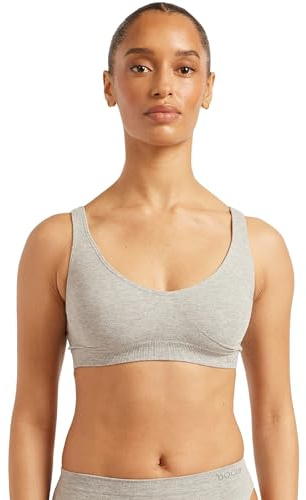 Boody Women’s Seamless Crop Bra | Bras for Women | Seamfree Comfort Bamboo Bralette | Effortless Fit | Non-Adjustable Straps