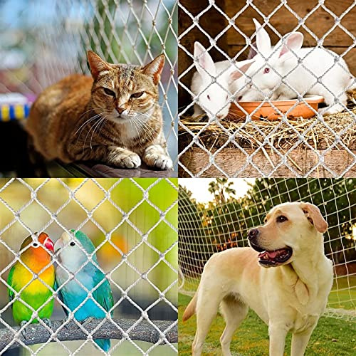 AWSAD Children Safety Net Safety Stairs Rail Net Balcony Banister Railing Guard Mesh Pet Cat Protection Net Nylon Netting Fence Size : 4×5m(13×16ft)