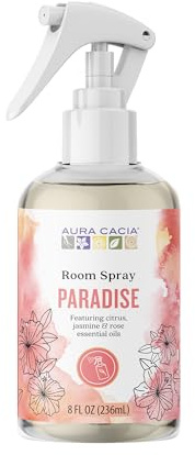 Aura Cacia Paradise Room Spray 8 Fl. oz. - Light Aroma, No Synthetic Fragrances