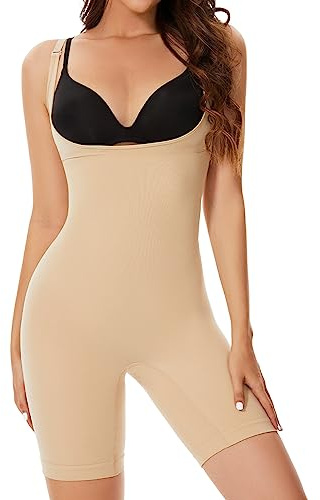SLIMBELLE Body Contenitivo Modellante Invisibile Body Shaper Seamless Corsetto Stringivita Modellante Dimagrante Pantaloncini Modellanti Donna Elasticità Body Snellente Contenitivo Donna