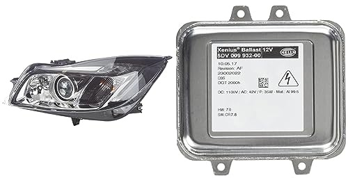 Hella 1ZT 009 631-311 Bi-Xenon-Hauptscheinwerfer - links - für u.a. Opel Insignia A Sports Tourer (G09) & 5DV 009 932-001 Vorschaltgerät - Xenon - 12V - D3S