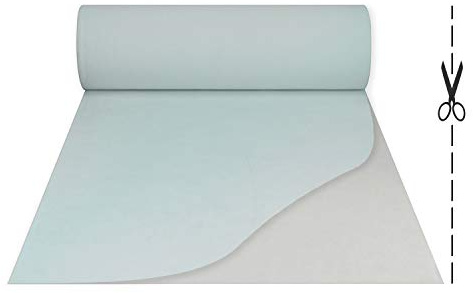 OLIVO.shop Passatoia per eventi, rotolo tappeto, passatoie matrimonio, cerimonia, feste, moquette da esterno Passatoia al metro, passerella ROMOQU (PELLICOLA BIANCO, 1x20 mt)
