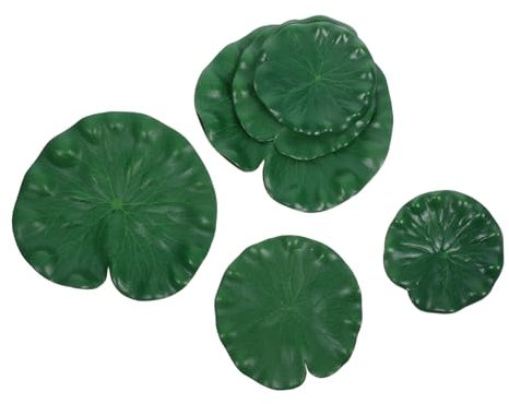 COOPHYA 9pièces Décorations De Bassin Extérieur De Lotus Artificielles Flottantes Plantes Aquatiques Pour Étang Ornement Eau Décoration De Jardin