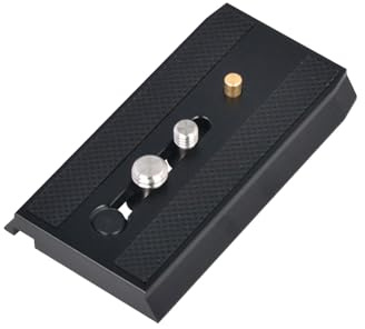 Jectse Sliding Plate, Replacement Camera Mount with 1/4 Inch and 3/8 Inch Mounting Screws for Tripod Ball Head RC5 System