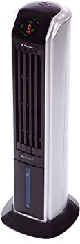PUR LINE | Climatizador Evaporativo Bajo Consumo Panel Digital, Ionizador, 3 Velocidades, Temporizador y Mando a Distancia – Diseño Torre Bajo Nivel Sonoro Ambientes hasta 15m²
