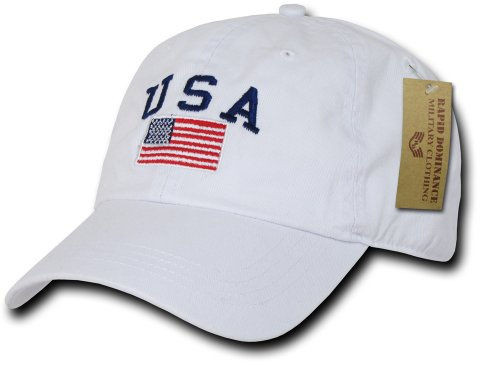 Rapid Dominance Mens Polo Baseball-caps, White