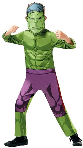 Rubies 640838M Marvel Avengers Hulk Classic Child Costume, Boys, 5-6 Years, Green, M Halloween