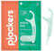 Plackers Micro Mint Dental Flossers, Fresh Mint Flavor, Fold-Out Toothpick, Super Tuffloss, Easy Storage with Sure-Zip Seal, 150 Count