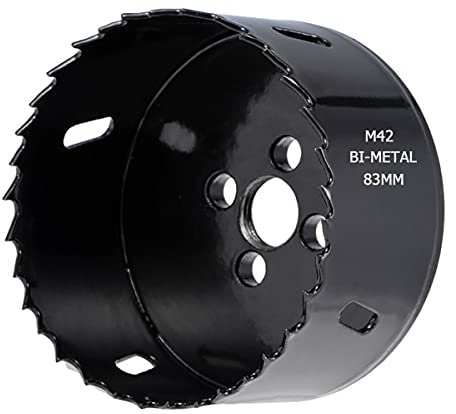 SagaSave 3.27 inch 83 mm Hole Saw Blade, Corn Hole Drilling Cutter for Stainless Steel Cornhole Carbon Steel & BI-Metal Heavy Duty Steel