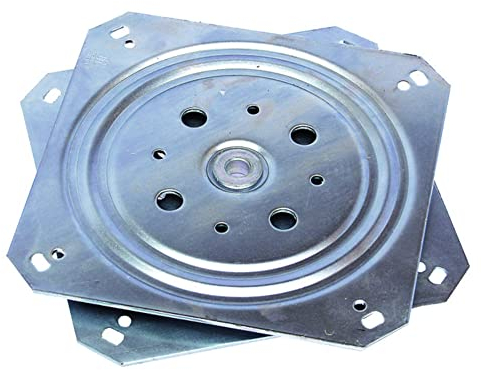 cyclingcolors Plateau Rotatif TV tournette à Bille carré à roulement à Billes 155 x 155 mm 150 Kg Plaque Pivotant Meuble HiFi Présentoir Tournant Support Ecran Ordinateur