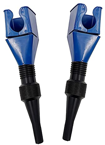 TNSLAND Entonnoir huile moteur entonoir, Lot de 2 entonnoir flexible, antonoire essence voiture entonnoir carburant, entonnoir plastique pour voiture et huile domestique