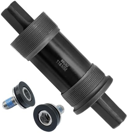 Hoypeyfiy Unisex Bbs15 Bottom Bracket Taper Bottom Bracket Bicycle Axle Sealed for Fat Snow Bike (68 * 118mm)
