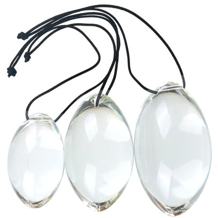 GURCIX Groß Eiförmiges Glas Analplug Butt Plug Glasdilos Analdildo Anal Kugeln Glas Dildo Analperlen Groß Buttplug Prostata Massager Vaginal Anal Masturbation Sexspielzeug Für Männer Frauen（Ø 6.5cm）