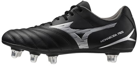 Mizuno Monarcida Neo III Rugby Si, Scarpe da Rugby Unisex-Adulto (Black/Silver, Sistema Taglie Calzature EU, Adulto, Numero, Media, 42)