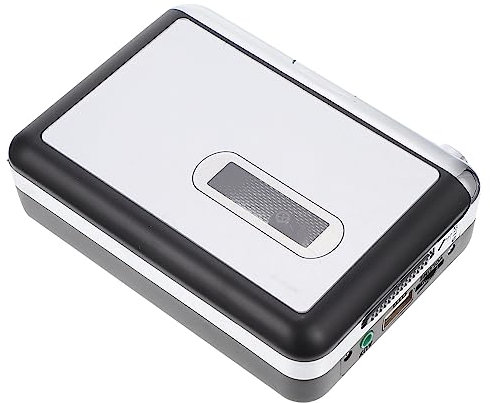 Uonlytech Reproductor De Cassette a MP3 Convertidor De Audio USB Sin Batería Compatible con Card Reproductor De úsica Digital Grabador De Cassette a MP3