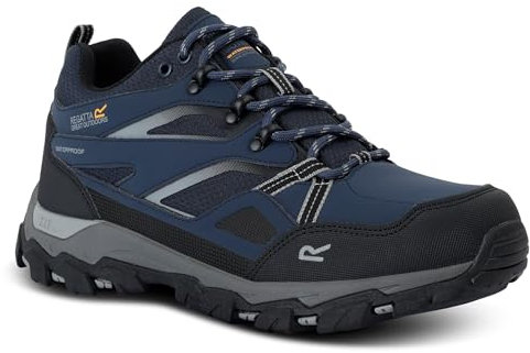 Regatta Men's Holcombe Low III Walking Shoes Water Resistant Padded Durable Hiking Footwear