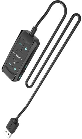 HEEZOU Scheda audio esterna USB 7.1 Adattatore uditivo Surround con controllo del suono per cuffie da gioco per PC Cavo lungo