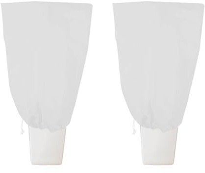 Protection de plantes d'hiver en tissu non tissé permanent avec cordon coulissant pour arbres, buissons, terrains 200 x 240 cm, blanc, crème, vert, protection permanente pour plantes