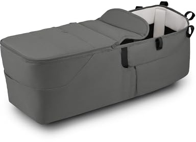 Bugaboo Donkey 6 Gemellare Set di Tessuti per Navicella, Convertibile | Converte il Passeggino Donkey 6 Fratellare per Neonati e Bambini in Gemellare, Modello Affiancato, Moon Grey