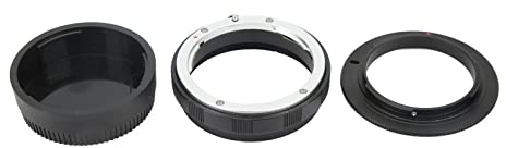 Rjrjc 52mm Camera Lens Reverse Ring Adapter, Aluminum Alloy Adapter with Rear Lens Protection Ring for F AI AF Mount Cameras