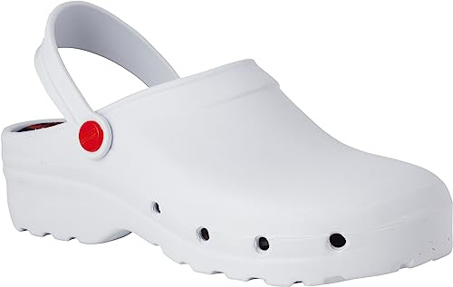 REPOSA Light Shock Sabots infermiere, Chaussures infirmières Chaussures de santé EVA réticulées Confortables et légères, Tige fermée, Trous latéraux, Semelle Anatomique