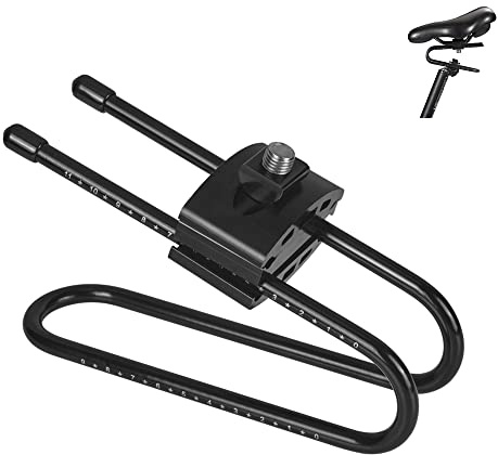 CYSKY Bike Seat Shock Absorber Bike Saddle Suspension Device for MTB Mountain Road Leisure Bicycle Shock Absorber, Support Max Load: 550 Pounds (Alloy Spring Steel, Black)