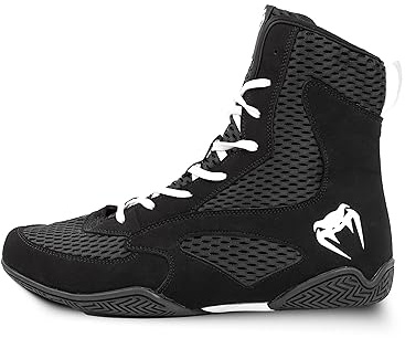Venum, Contender Boxing Shoes, Men's, 10, Black/White