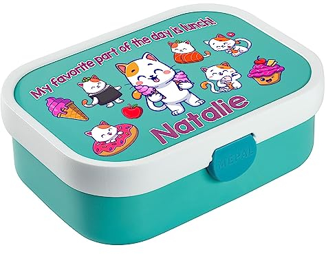 Ferocity Scatola per pranzo Contenitore per alimenti in plastica Scatola Box Portamerenda Kitties [087]